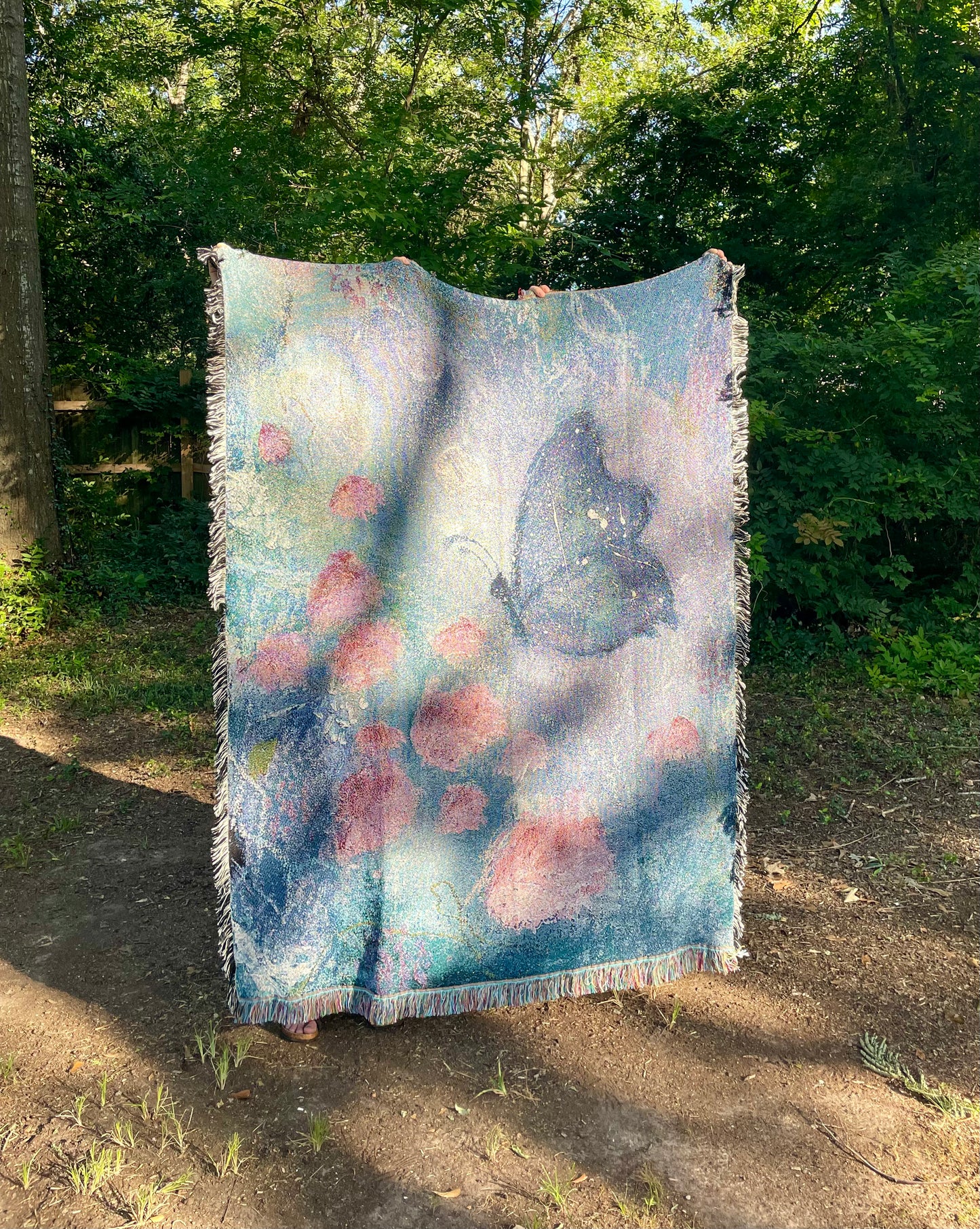 New Creation Woven Tapestry Throw Blanket