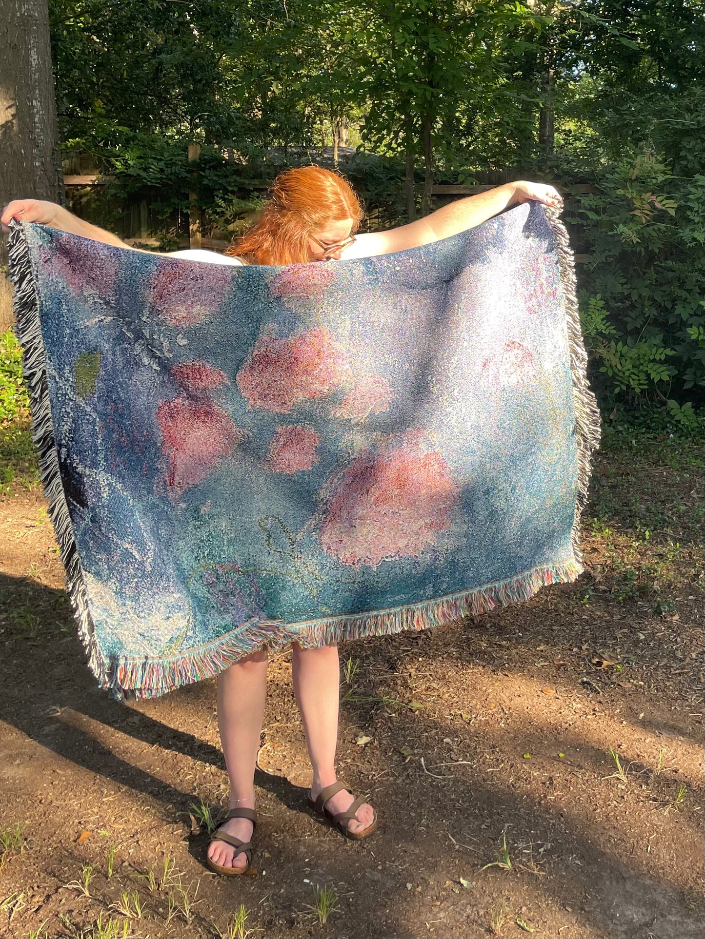 New Creation Woven Tapestry Throw Blanket