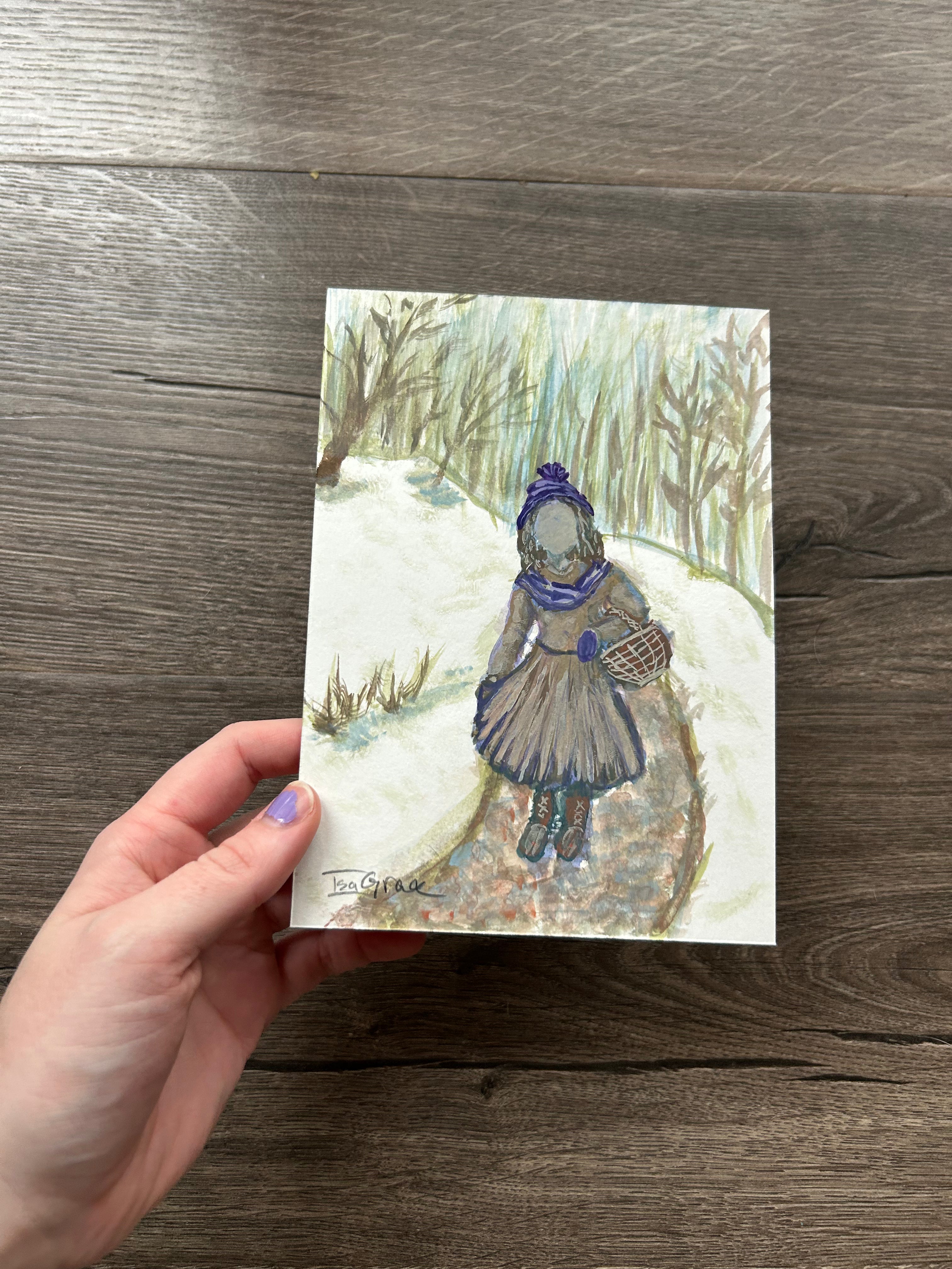 A Little Walk In The Snowy Woods