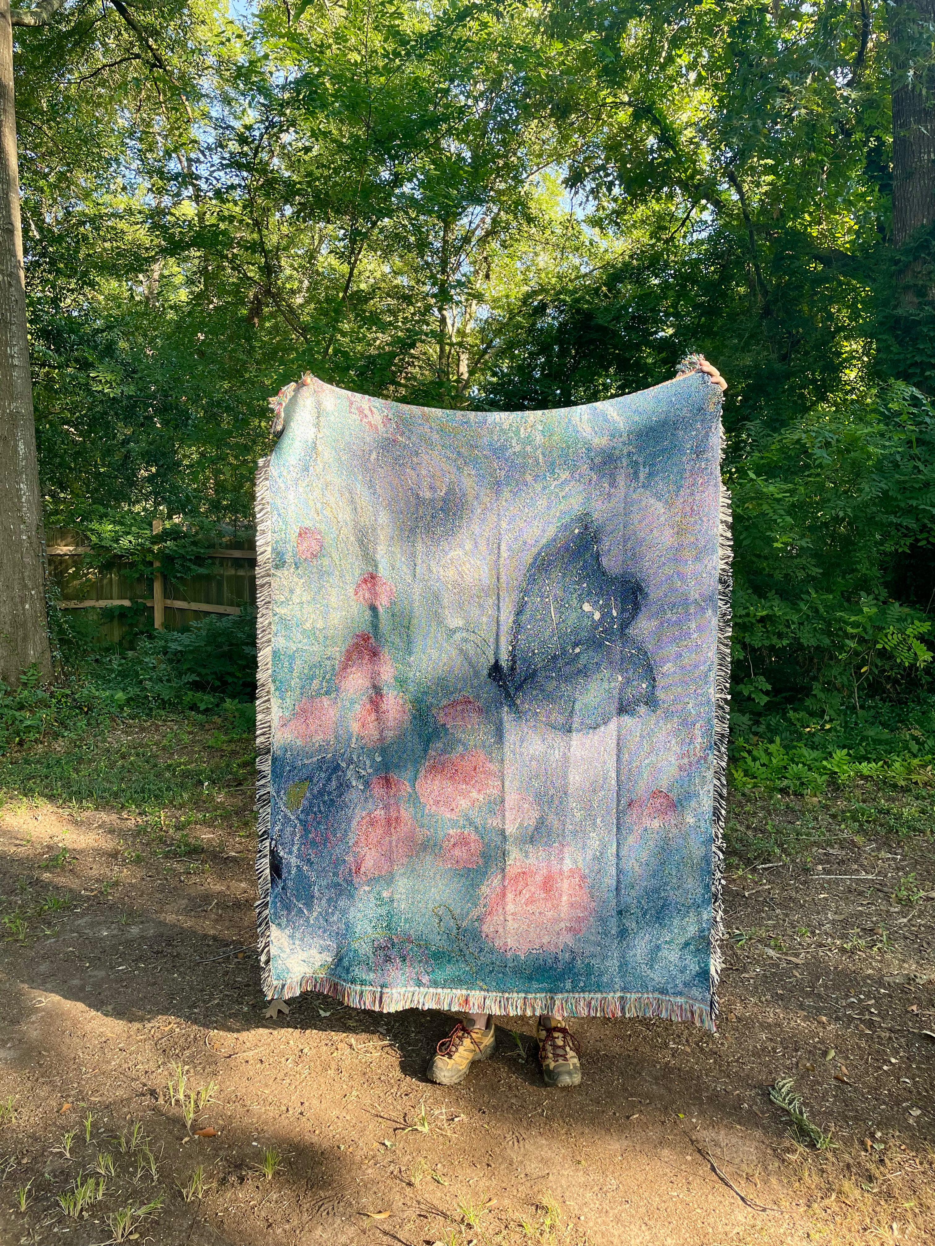 New Creation Woven Tapestry Throw Blanket