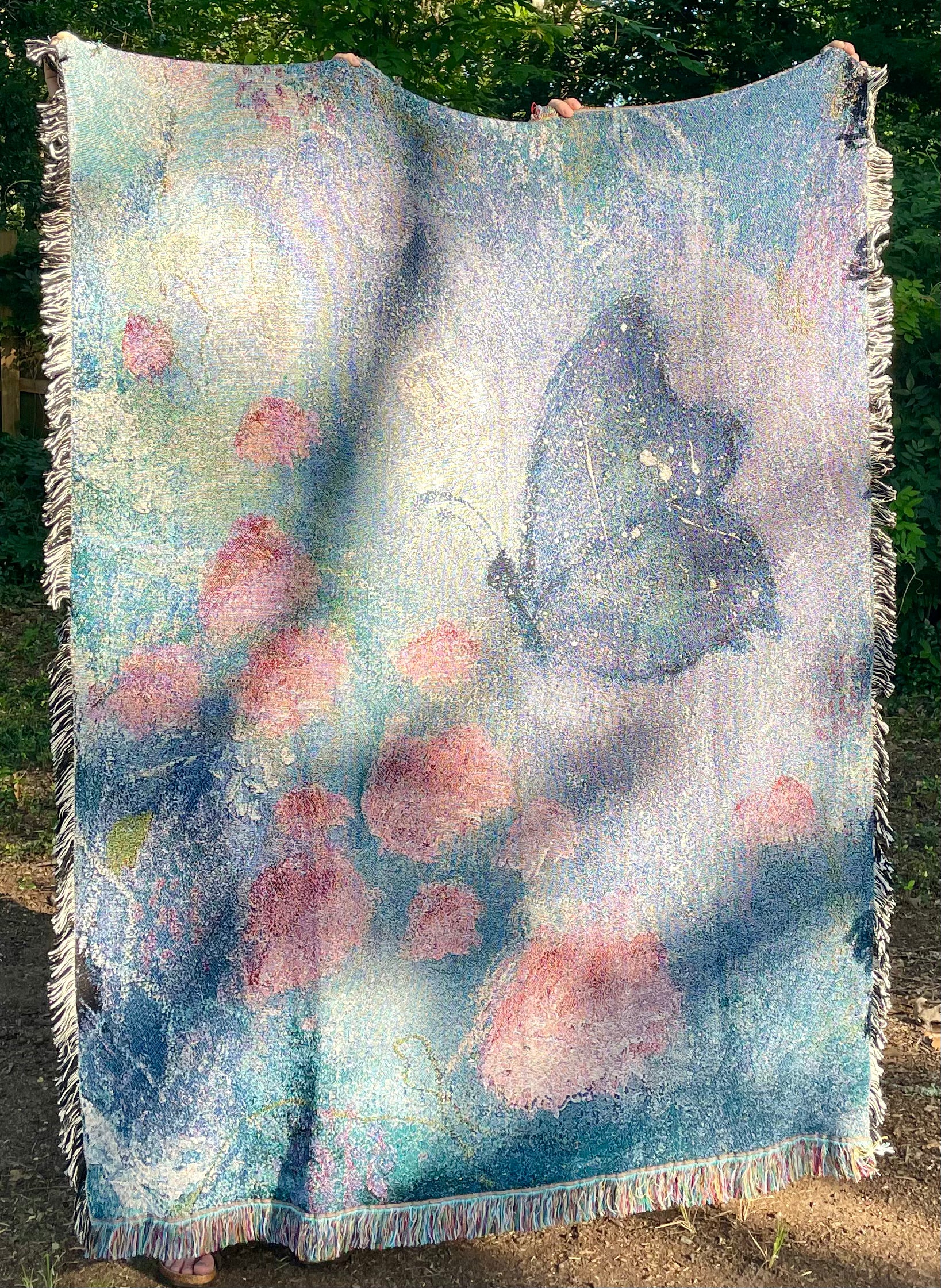 New Creation Woven Tapestry Throw Blanket